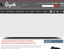 Tablet Screenshot of guyettec.com